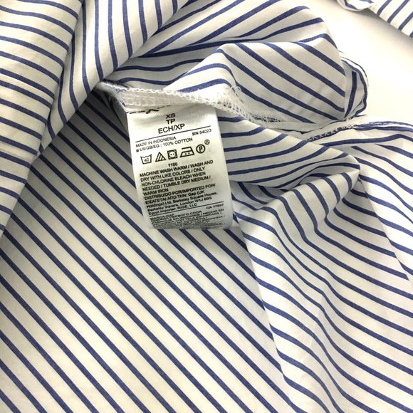 NEW! GAP Blue White Striped Tunic Top - XS - Picture 6 of 6